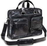 Mancini Double Compartment 15.6" Laptop/Tablet Briefcase in Burgundy