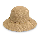Wallaroo Hat Company Women's Naomi Sun Hat - UPF 50+, Packable, Modern Style, Designed in Australia - Natural