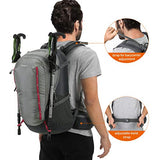 Gonex 40L Hiking Backpack, Wear-Resistant Daypack for Camping, Travel, Climbing, and Rain Cover