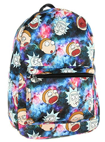 Rick And Morty Backpack Portal Gun Spaceship Mr Meeseeks (Space Head)