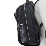 Tprc 19" Black With Yellow Trims "Sierra Madre" Rolling Backpack Includes Spacious Front And Side