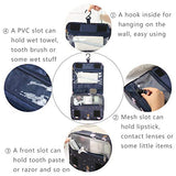 P.travel Portable Cosmetic Bag, Multiple Toiletry Kit, Travel Accessories, Bath and Shower Case Storage, Makeup Organizer for Women and Men, PT-1719 (Black Flamingo)