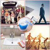 Travel Containers Sets Silicone & PP Cream Jars for Toiletries Empty Lotion Containers Leak-proof & BPA Free Bottles Accessories with Hard Sealed Lids for Cosmetic Makeup Face Body Hand Cream (9 Jars)