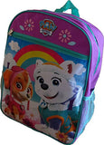 Nickelodeon - Paw Patrol Girls Lavender 15 School Backpack Skye and Everest 5597
