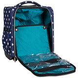 Heritage Travelware Albany Park 16" 600d Polka Dot Polyester 2-Wheel Underseater Carry-on
