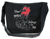 Dancing Participle Little Mermaid Embroidered Sling Bag