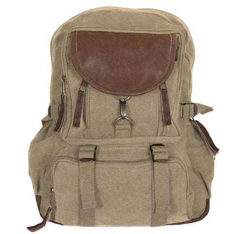 Fox Outdoor Products Retro Parisian City Daypack, Khaki
