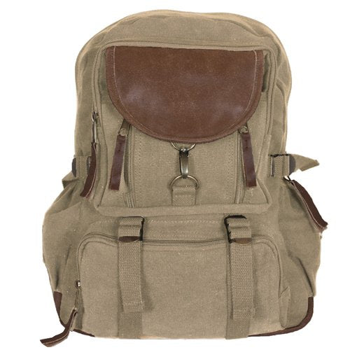 Fox Outdoor Products Retro Parisian City Daypack, Khaki