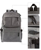 Laptop Backpack, Clothink College School Backpack with USB Charging Port, Lightweight Casual Travel