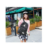 S Kaiko Flower Pattern Canvas Backpack School Backpack For Women And Men School Bag Daypack