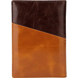 Vicenzo Leather Newyork Distressed Leather Travel Passport Wallet Holder Case