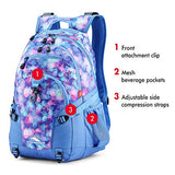 High Sierra Loop-Backpack, School, Travel, or Work Bookbag with tablet-sleeve, Shine Blue/Lapis, One Size
