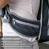 Plus Oversized Sling Backpack For Men Women, Double Layers Rope Strap Bag 28L (Red)