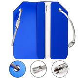 Aluminum Luggage Tags Holders, Bright Suitcase Tags & Luggage Baggage Identifier By