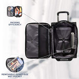 Travelpro Crew Expert Global Carry-on Expandable Rollaboard, Jet Black
