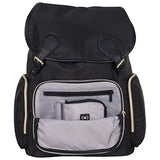 Kenneth Cole Reaction Polyester Dual Compartment Flapover 15" Laptop Backpack with Techni-Cole