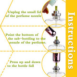 Portable Mini Refillable Perfume Atomizer Bottle，Atomizer Perfume Bottle,Refillable Perfume Spray, Scent Pump Case, Perfume Atomizer Refillable Travel 4 Pcs Pack of 5ml