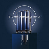 Coolife Luggage Aluminium Frame Suitcase 3 Piece Set With Tsa Lock 100%Pc