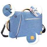 Vangoddy Unisex 17 Inch Nylon Hybrid Laptop Shoulder Bag Backpack Briefcase For Hp Envy / Omen /