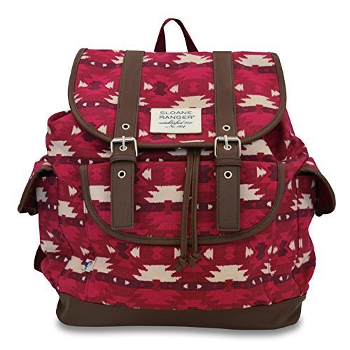 Sloane Ranger Aztec Print Design Slouch Backpack