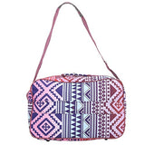 16 Inch Carry On Hand Luggage Flight Duffle Bag, 2nd Bag or Underseat, 19L (Multi Aztec)