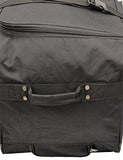 TWO PCS Amaro 36 Inch 1200d Explorer Rolling Duffle Bag V.2 (BLACK)