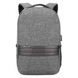 TRE Business Laptop Backpack Water Resistant Anti-Theft College Backpack with USB Charging Port Computer Backpacks for Women Men, Casual Hiking Travel Daypack (Color : Gray)