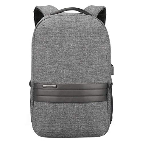 TRE Business Laptop Backpack Water Resistant Anti-Theft College Backpack with USB Charging Port Computer Backpacks for Women Men, Casual Hiking Travel Daypack (Color : Gray)