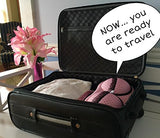 Travel Bra Packing Organizer Case/Underwear/Lingerie/Panties/Bikinis/Bra sizes: 30A-36C by THE COOL BRA (Pink)
