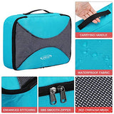 3pcs Set Packing Cubes, G4Free Luggage Packing Organizers Accessories Bags For Travel (3pcs:Blue)