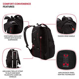 SWISSGEAR 1900 ScanSmart Mini/Slim Version Laptop Backpack | Fits Most 13 Inch Laptops and Tablets | TSA Friendly Backpack | Ideal for Work, Travel, School, College, and Commuting, 16” x 11” x 6”- Black