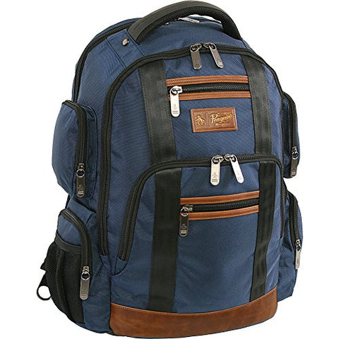 Original Penguin Peterson Fits Most 15-Inch Laptop And Notebook Backpack, Navy, One Size