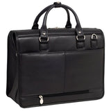 McKlein, S Series, Gresham, Pebble Grain Calfskin Leather, 15" Leather Litigator Laptop Briefcase, Black (15975)