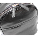 Floto Siena Leather Backpack (Black)