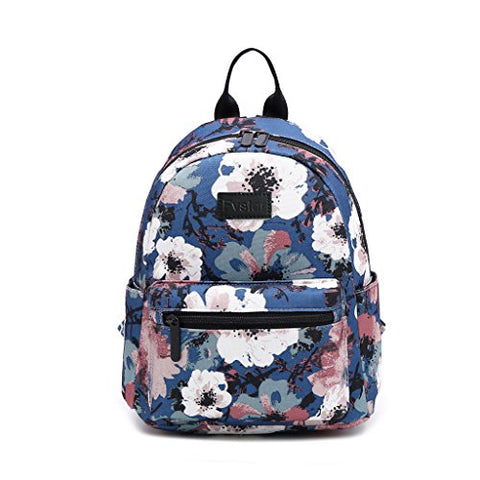 Fvstar Floral Canvas Teen Girls Backpack Cute Mini School Bag Purse Rucksack Pocketbooks