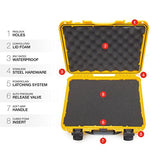 Nanuk 910 Waterproof Hard Case With Foam Insert - Yellow
