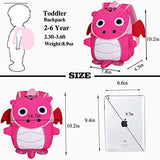Cute Dinosaur Toddler Backpack for Girls Safety Harness Kids Preschool Rucksack
