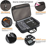 NiceEbag Rugged Armor Laptop Briefcase Messenger Bag with Rainproof Resilient Shock Absorption