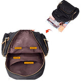 Nylon Waterproof Backpack Bag - Top Handle Rucksack Lightweight Durable CasualSchool Bag (Purple)