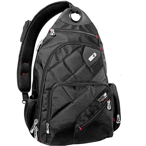 Ful Brick House Laptop Sling Backpack Backpack, Black