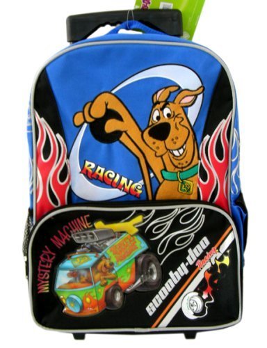 Mystery Machine Scooby Doo Rolling Backpack- Racing