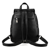 S Kaiko Pu Leather Backpack Casual Daypacks School Backpack For Women Rucksack Travel Backpack