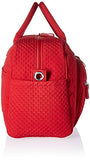 Vera Bradley Women'S Iconic Compact Weekender Travel Bag Vera, Cardinal Red