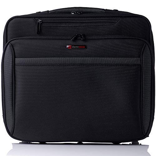 Alpine Swiss Rolling Laptop Briefcase Wheeled Overnight Carry on Bag Up to 15.6 Inches Notebook -