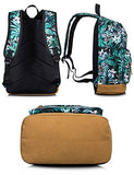 Bookbag For Teens, Floral Backpacks College Laptop Daypack Travel Bags By Leaper (Large, Floral )