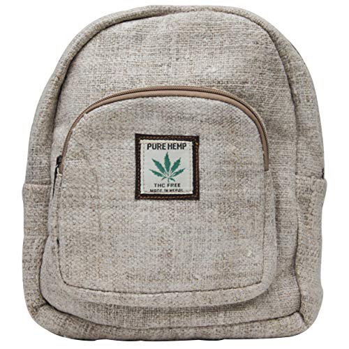Backpack Purse Hemp Handmade with Pure Hemp and Cotton Lining