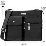 Baggallini Everything Travel Crossbody Bag, Black, One Size