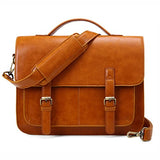 ECOSUSI Messenger Bag PU Leather Laptop Briefcase 14 inch Computer Shoulder Satchel Bag for Women