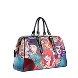 Nicole Lee Shelby Retro Print Overnighter, Punky, One Size