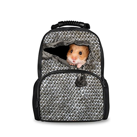 Bigcardesigns Fashion Hamster School Bag For Girls Boys